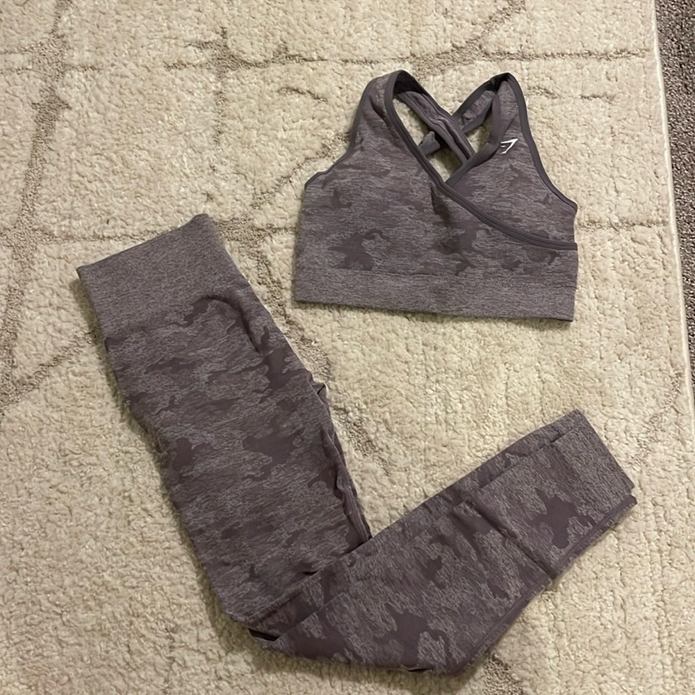 Gymshark Camo Seamless Set